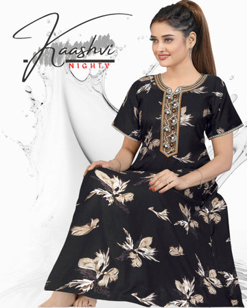Fit: Free Size
Cheast: 46 inches
Length: 56 inches
Fabric: Soft Alpine Fabric
Sleeve: Half Sleves
Neck: Round
Ideal For:Night Wear
Type: gown
Comfort: Feel Free light weight
https://kaashvinighty.com/products/alpine-long-embro-1501